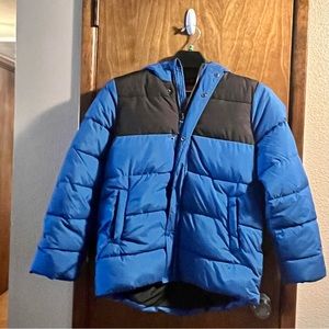 Youth Blue and Black Ski Jacket - Puffer Jacket